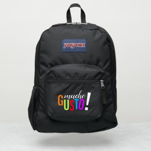 Colorful Mucho Gusto Pleased to Meet You JanSport Backpack