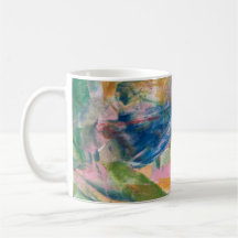 Colorful Mug Aesthetic Blue Wave Tea Coffee Cup