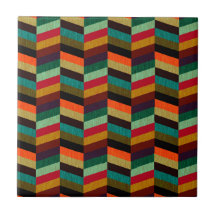 Colorful Multi-Colored Herringbone Pattern