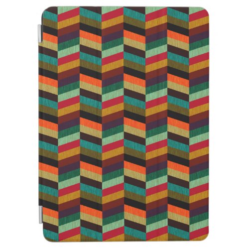 Colorful Multi_Colored Herringbone Pattern iPad Air Cover