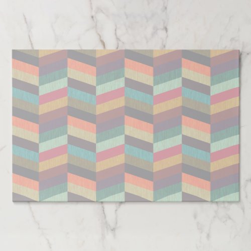 Colorful Multi_Colored Herringbone Pattern Paper Pad