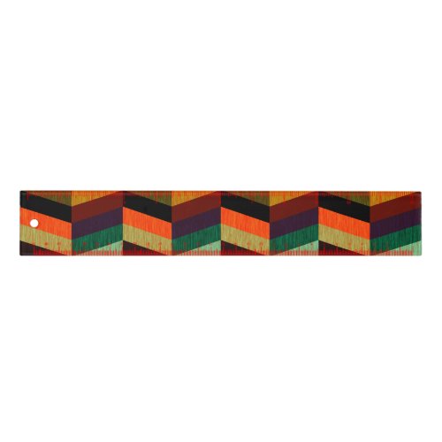 Colorful Multi_Colored Herringbone Pattern Ruler