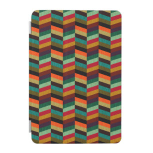 Colorful Multi-Colored Herringbone Style Pattern iPad Mini Cover