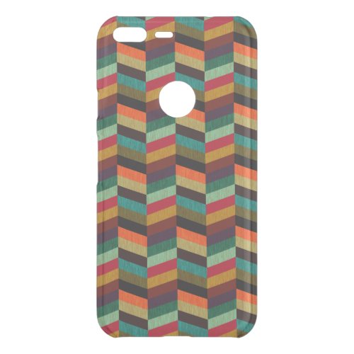 Colorful Multi_Colored Herringbone Style Pattern Uncommon Google Pixel XL Case