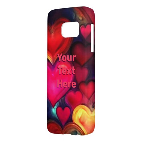 Colorful Multi Hearts Valentine Samsung Galaxy S7 Case