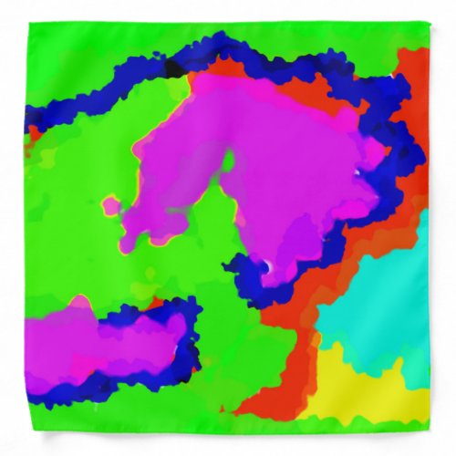 Colorful Multicolor Colours Ink Splash Art 2020 Bandana