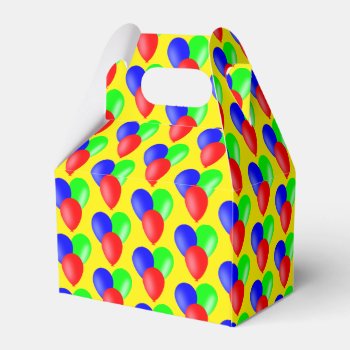 Colorful Multicolored Balloons Pattern Favor Boxes by CustomizePersonalize at Zazzle