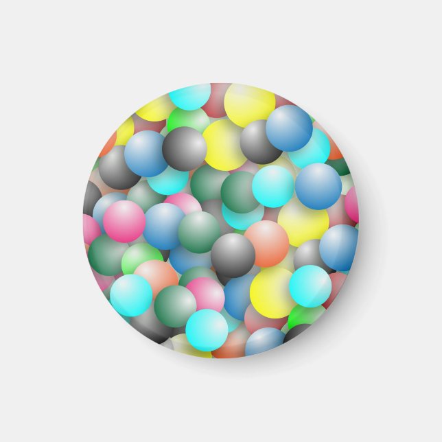 Colorful Multicolored Balloons Pattern  Magnet (Front)