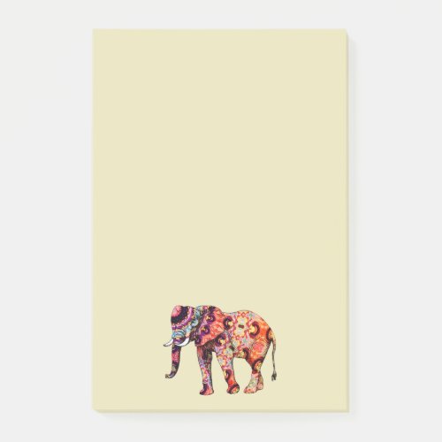 Colorful Multicolored Elephant Post_it Notes