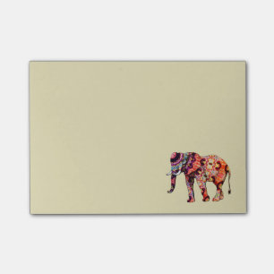 Colorful Multicolored Elephant Post-it Notes