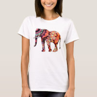 Colorful Multicolored Elephant