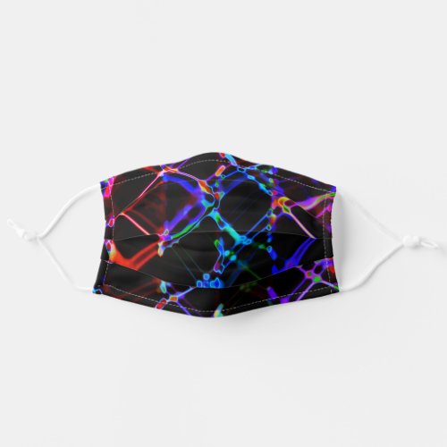 Colorful Multicolored Neon Lines Adult Cloth Face Mask