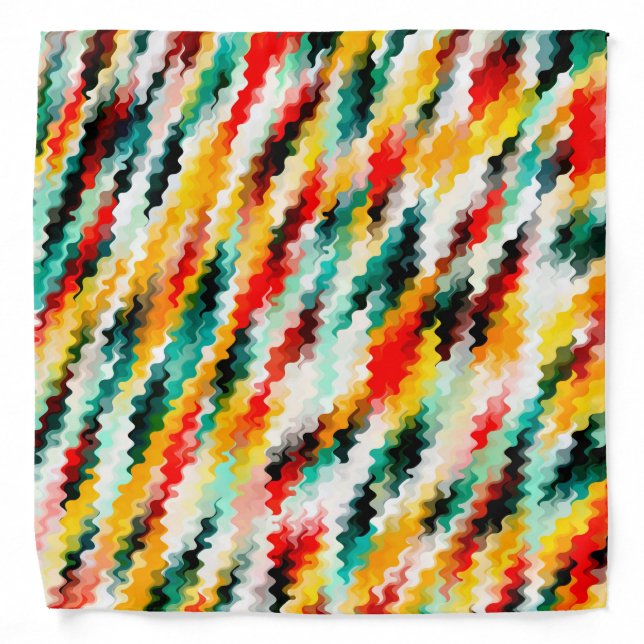 Colorful Multicolored Pattern Bandana (Front)
