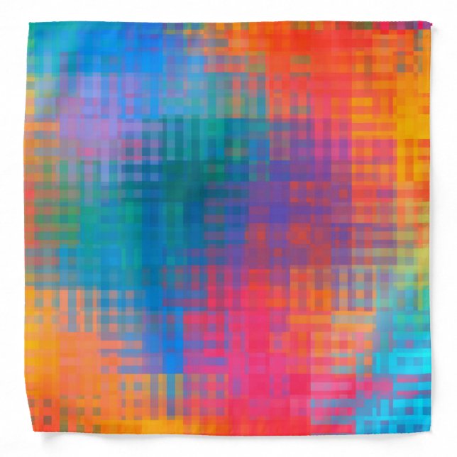 Colorful Multicolored Pattern Bandana (Front)
