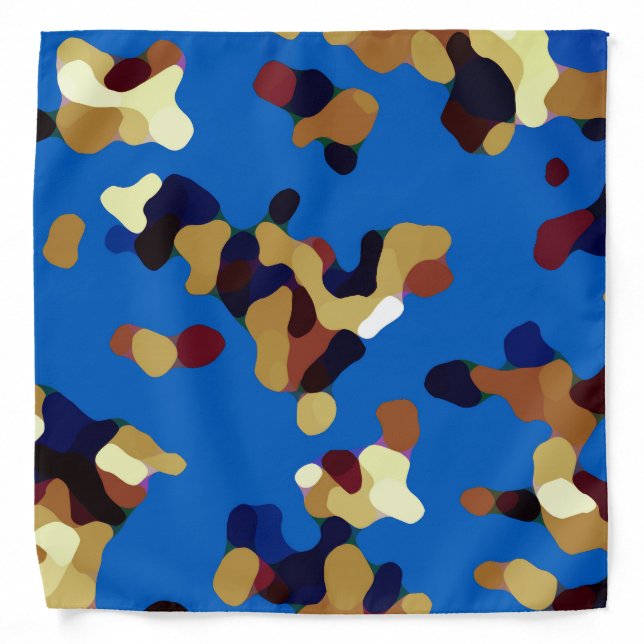 Colorful Multicolored Pattern Bandana (Front)