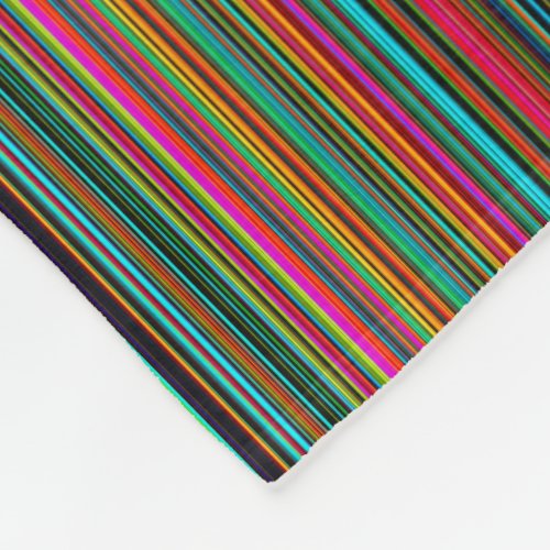 Colorful Multicolored Pattern Fleece Blanket