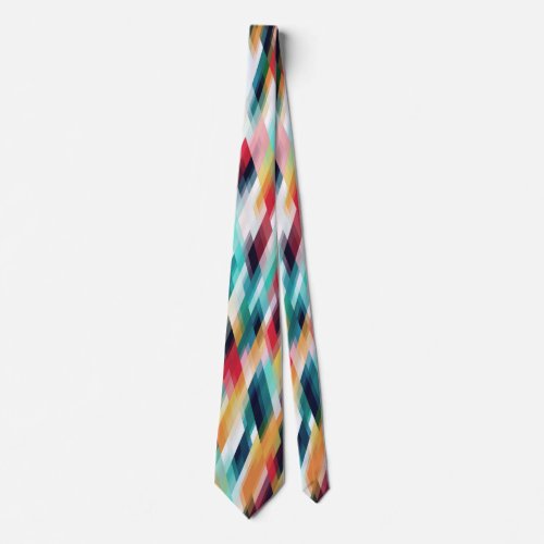 Colorful Multicolored Pattern Neck Tie