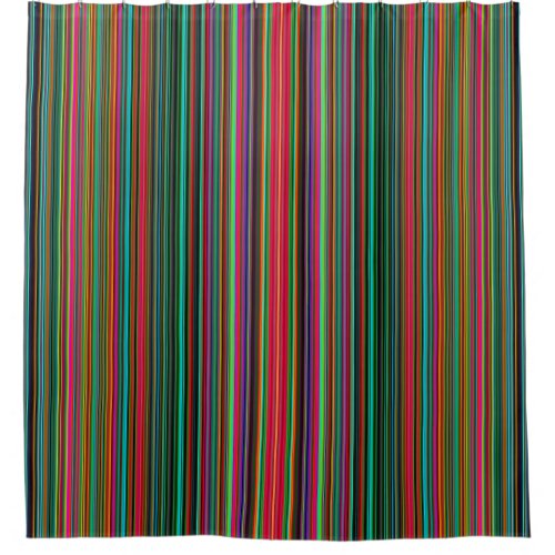 Colorful Multicolored Pattern Shower Curtain