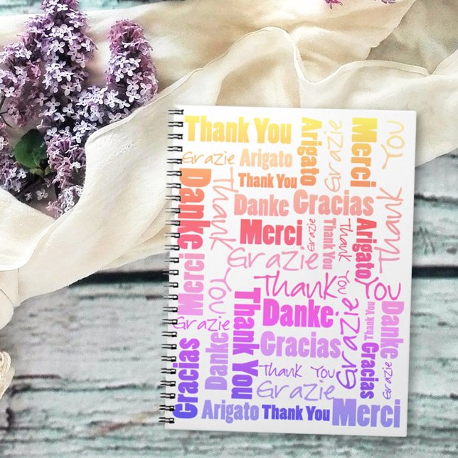 Colorful Multilingual Thank You Gratitude Journal (Creator Uploaded)