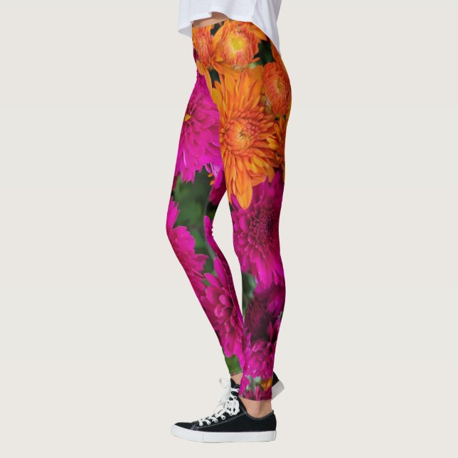 Colorful mums leggings (Left)