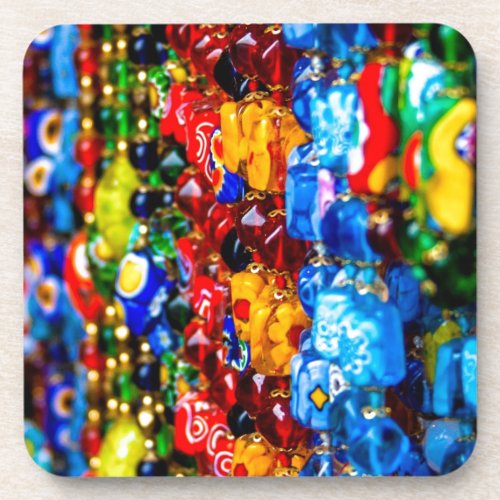 Colorful Murano Beverage Coaster