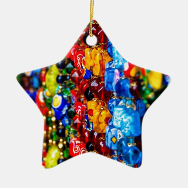 Colorful Murano Ceramic Ornament (Front)