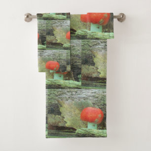 Colorful Mushroom Bath Towel Set