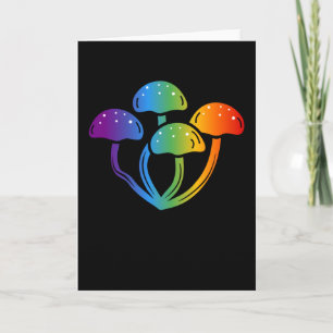 Colorful Mushroom for Rainbow Day Card