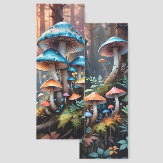 Colorful Mushroom Forest Art