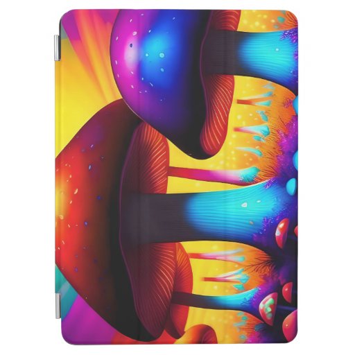 Colorful mushroom forest  iPad air cover