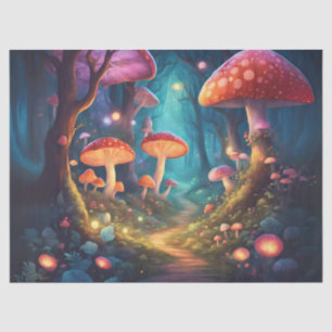 Colorful Mushroom Forest Tissue Paper