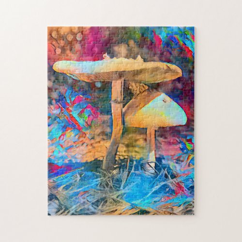 Colorful Mushroom Fungi  Hard Challenging Jigsaw  Jigsaw Puzzle