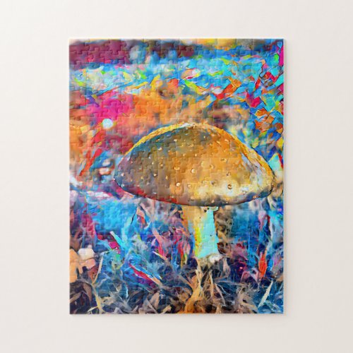 Colorful Mushroom Fungi  Hard Challenging Jigsaw  Jigsaw Puzzle