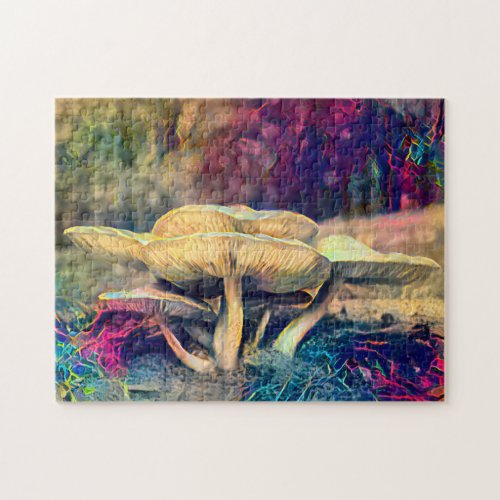 Colorful Mushroom Fungi  Hard Challenging Jigsaw  Jigsaw Puzzle