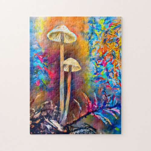 Colorful Mushroom Fungi  Hard Challenging Jigsaw  Jigsaw Puzzle