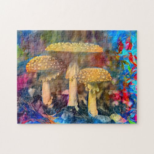 Colorful Mushroom Fungi  Hard Challenging Jigsaw Puzzle