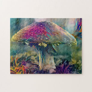 Colorful Mushroom Fungi   Hard Challenging Jigsaw  Puzzle
