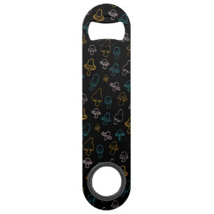 Colorful Mushroom Pattern Bar Key