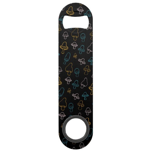 Colorful Mushroom Pattern Bar Key (Front)