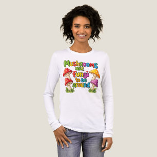 Colorful mushrooms design, bright forest fungi Tri-Blend shirt