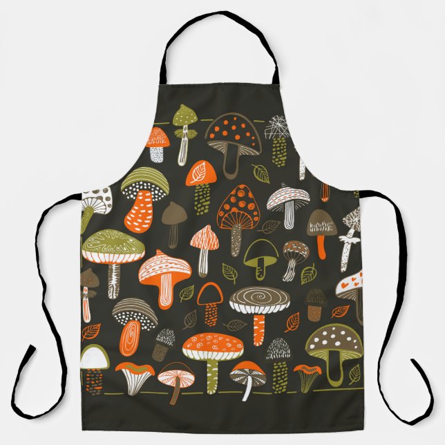 Colorful Mushrooms: Fairy Collection Apron (Front)