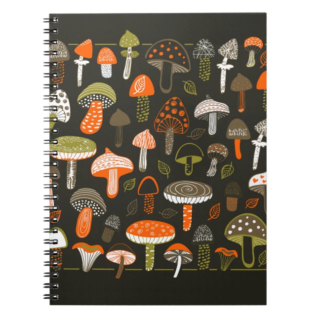 Colorful Mushrooms: Fairy Collection Notebook (Front)