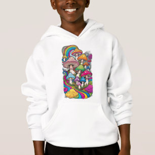 Colorful mushrooms hoodie