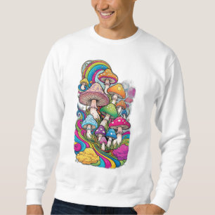 Colorful mushrooms sweatshirt