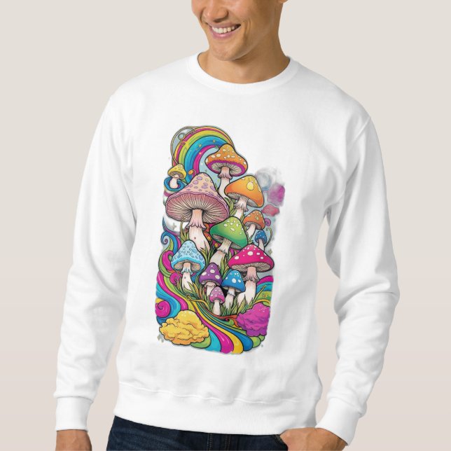 Colorful mushrooms sweatshirt (Front)