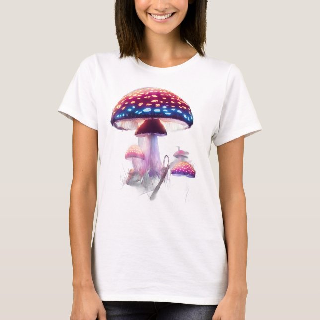 Colorful Mushrooms T-Shirt (Front)
