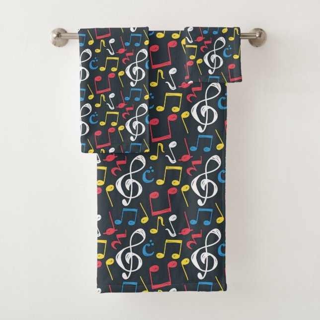 Colorful Music Bath Towel Set (Insitu)
