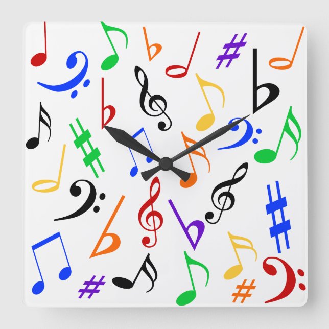 Colorful Music Clock (Front)