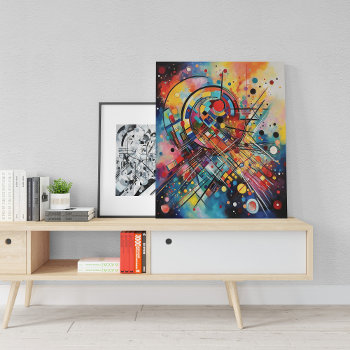 Colorful Music Composition Abstract Painting Canvas Print by BluePlanet at Zazzle