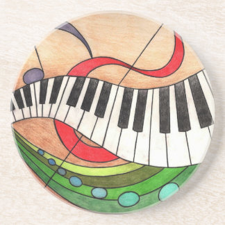 Colorful Music Drink Coaster
